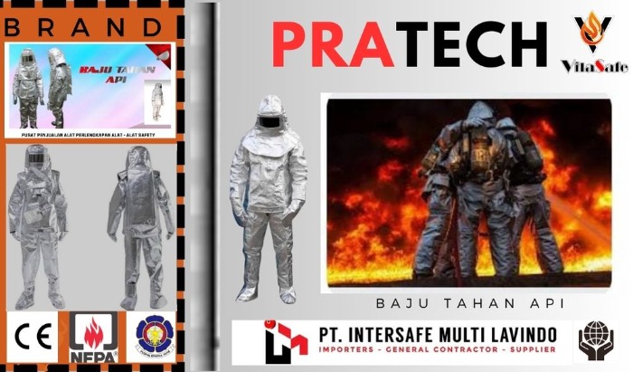 Baju Tahan Api Lengkap Bersertifikat 